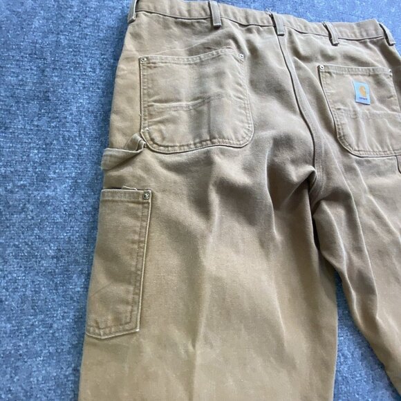VTG Carhartt Jeans Mens 40x31 Brown Duck Canvas Carpenter Union Made USA 90s Y2K - Picture 12 of 16